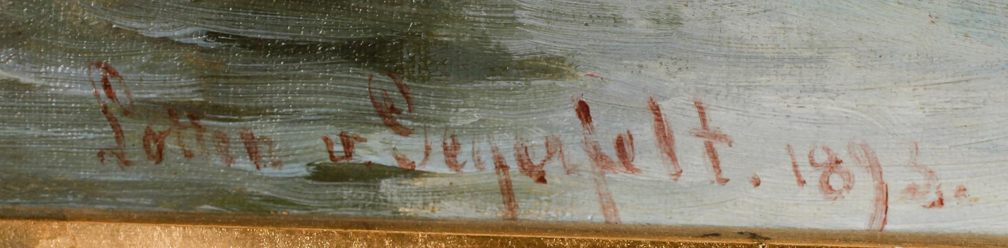 LOTTEN VON GEGERFELT, olja på duk, sign och dat 1893.