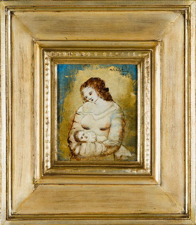 Unto Koistinen, Mor och barn.