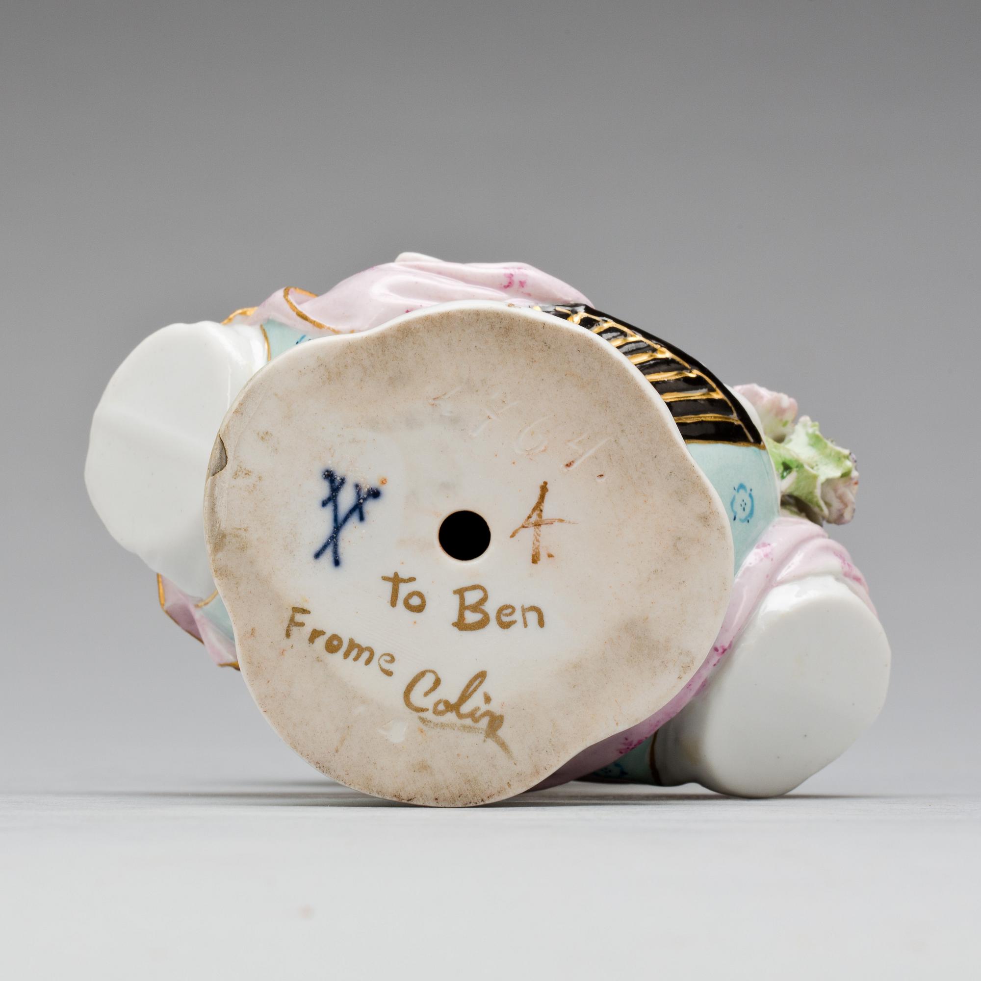 FIGURIN, porslin, Meissen, 1800/1900-tal.