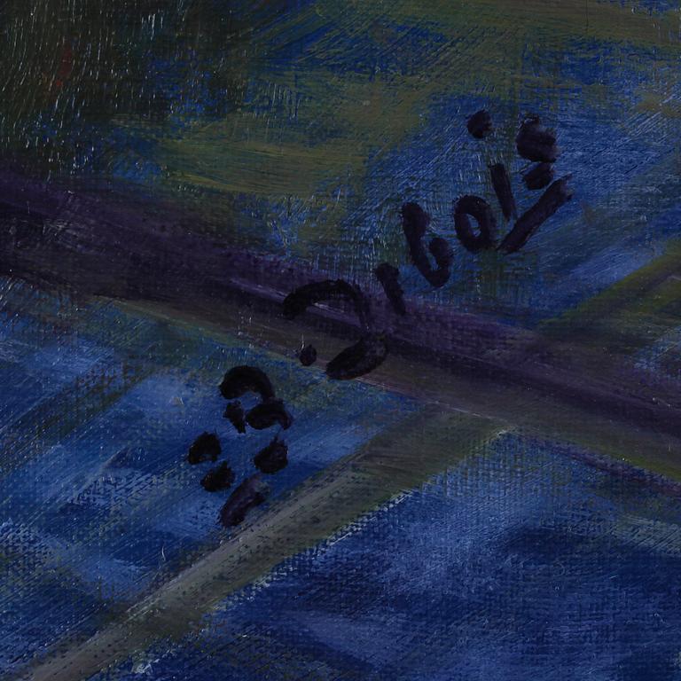 INGEBORG DEBOIS, olja på duk, signerad.