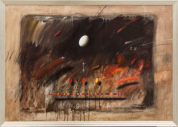 Jörgen Waring, oil on cardboard signed and dated -82.