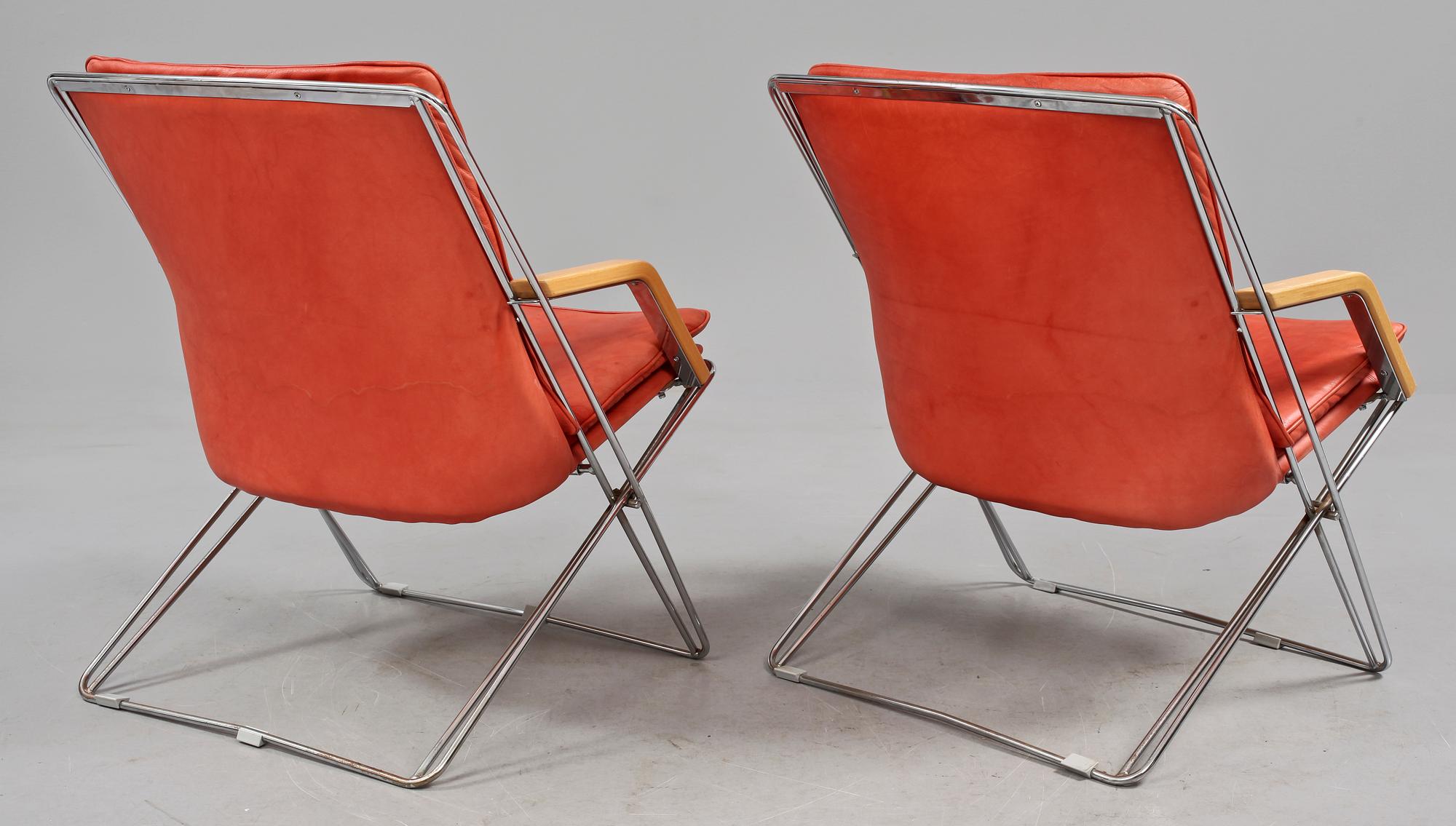 FÅTÖLJER, ett par, Ire Möbel AB, Skillingaryd, 1900-talets slut.