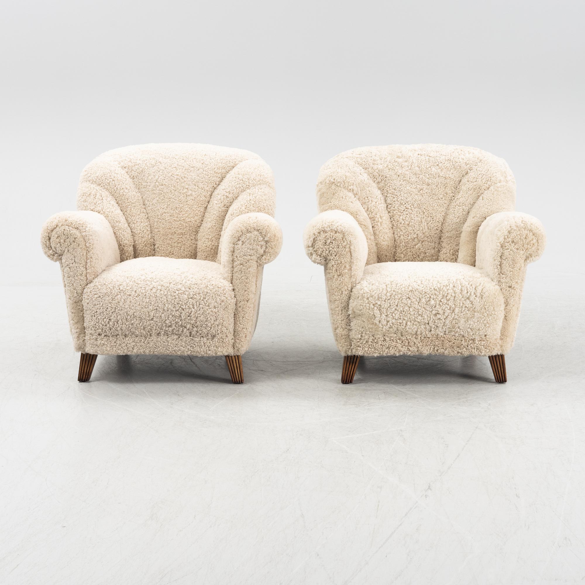 Fåtöljer, ett par, 1930/40-tal.