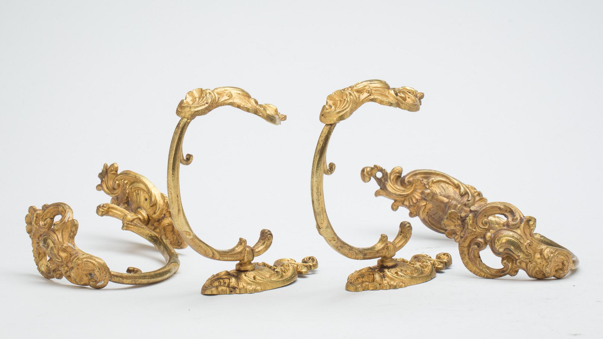 GARDINOMTAG, 2 par, nyrokoko, 1800-talets andra hälft.