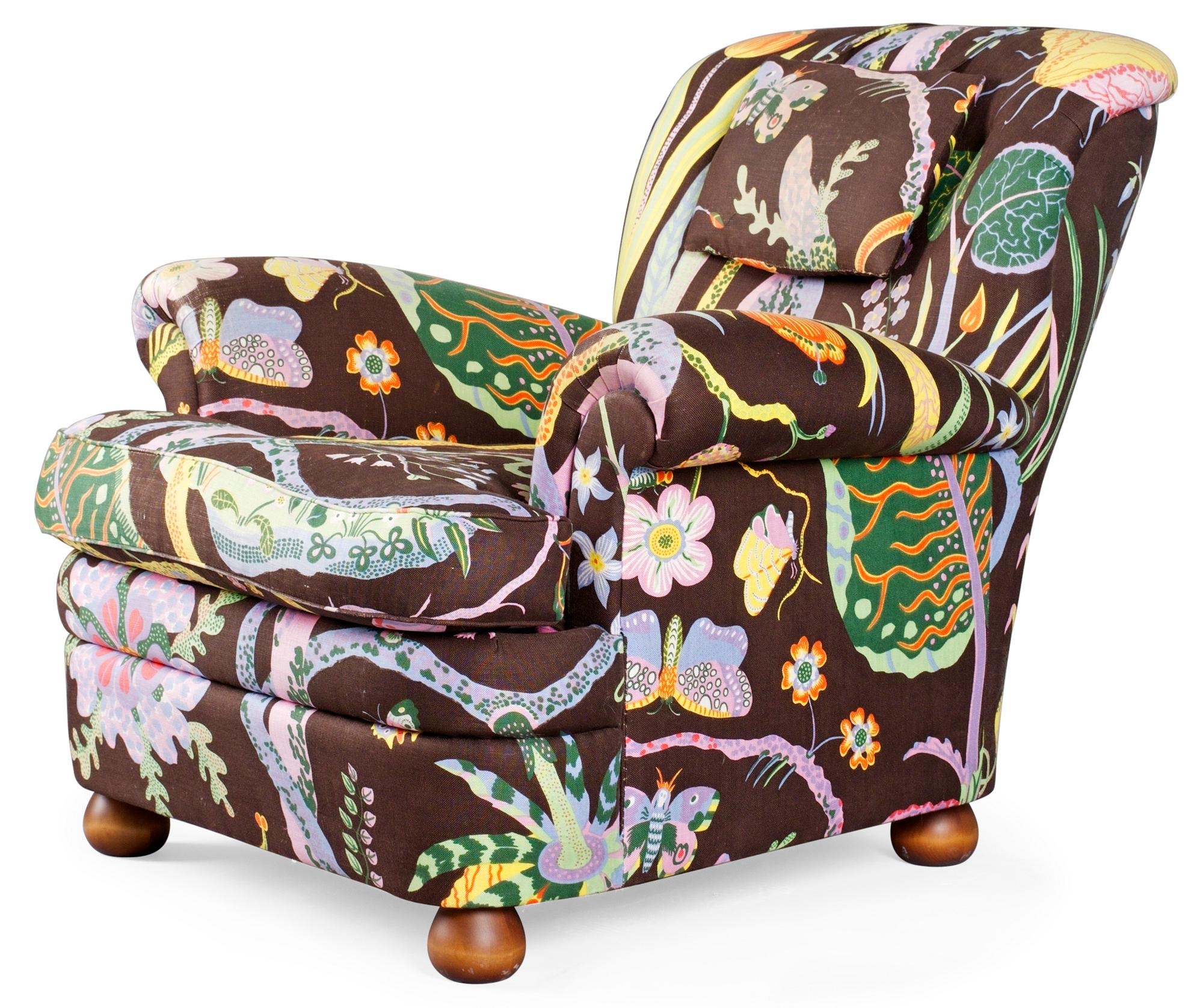 JOSEF FRANK Fåtölj, Firma Svenskt Tenn, modell 336.