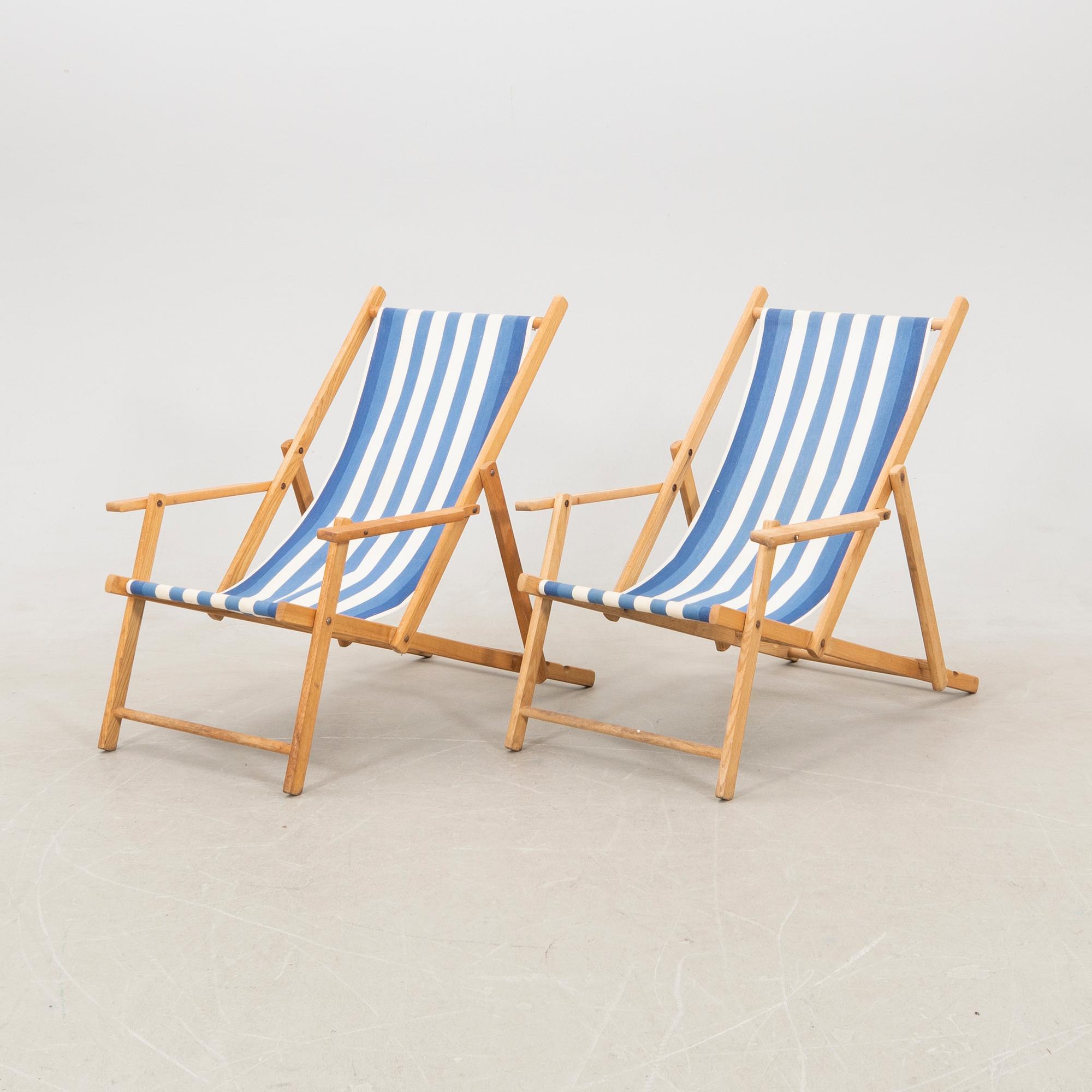 Sun loungers a pair.