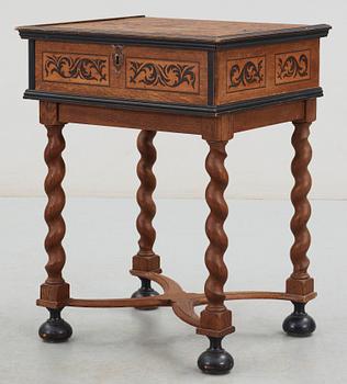 SCHATULL, barockstil, 1800-tal.