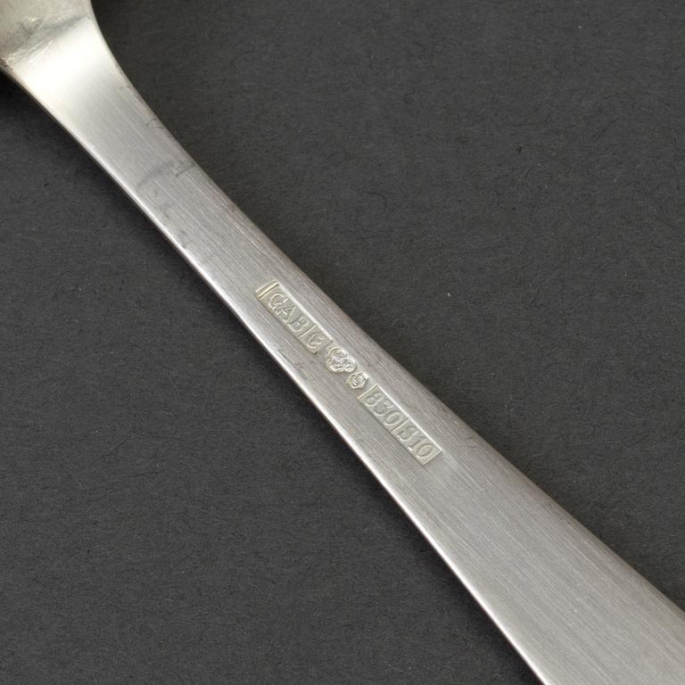 JACOB ÄNGMAN, cutlery, 25 pieces, "Rosenholm", GAB, Stockholm, weight ca 1256 g.