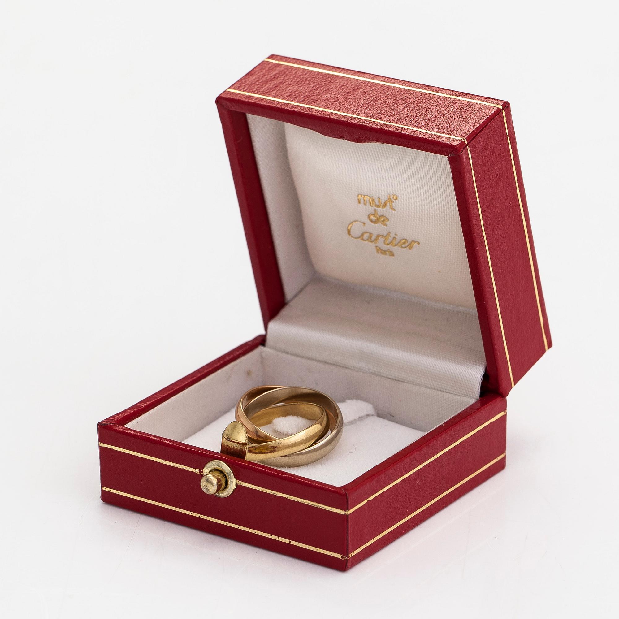 must de Cartier, Ring "Trinity", 18K guld.