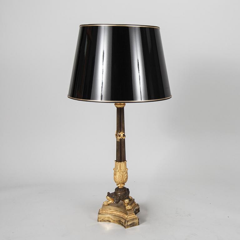 BORDSLAMPA, empire 1800-talets början.