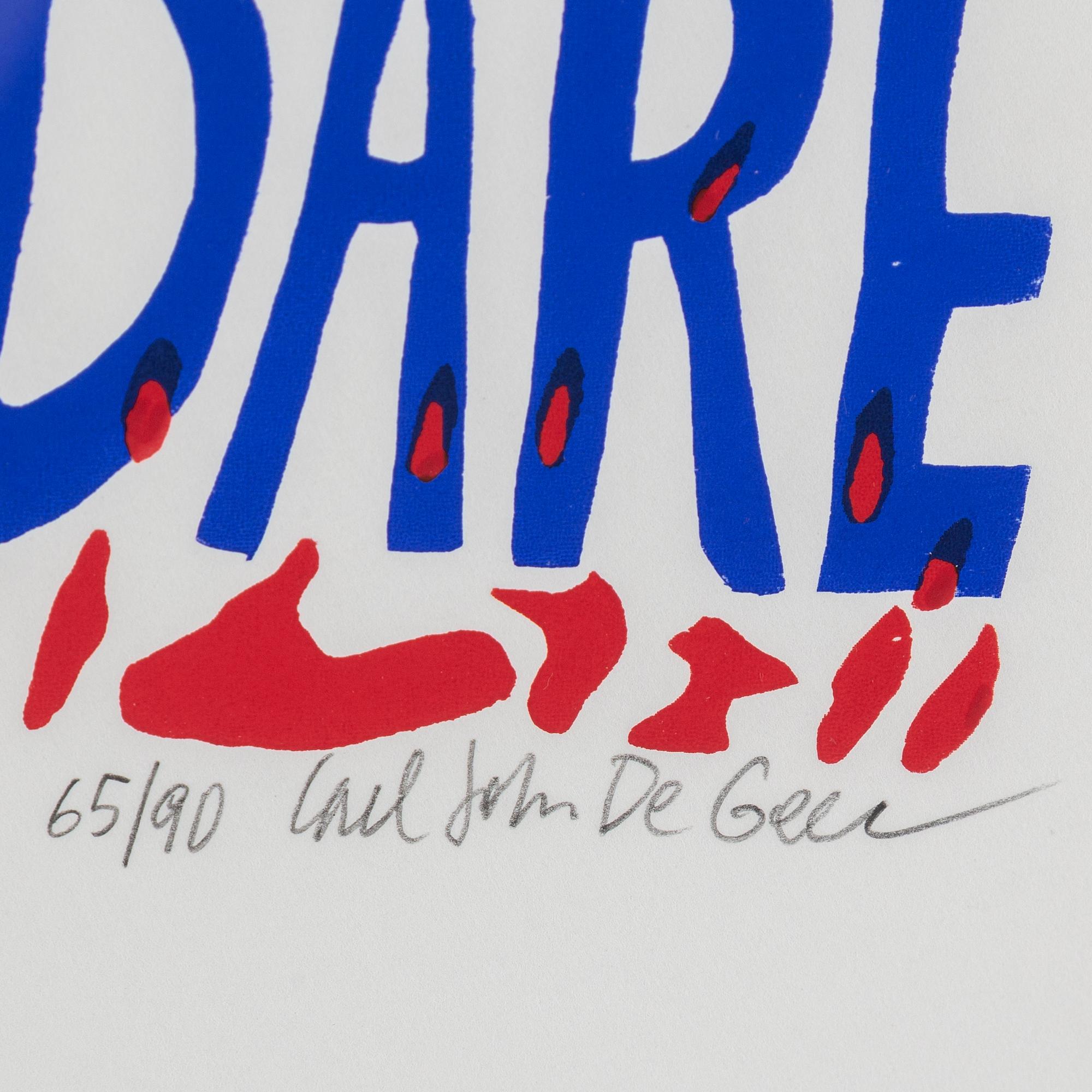 CARL JOHAN DE GEER, silkscreen in colors, signed and numbered 65/90.