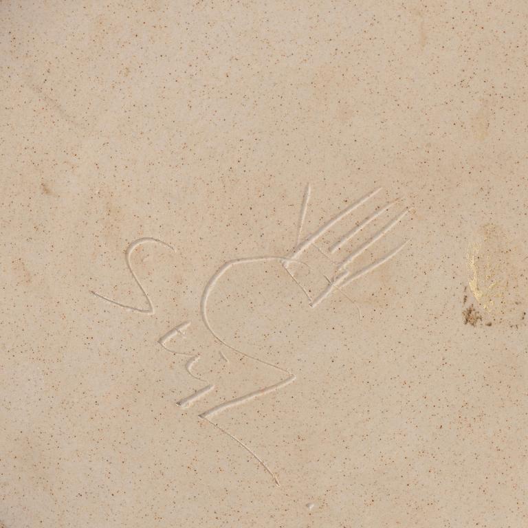 Stig Lindberg, a stoneware vase, Gustavsberg studio, Sweden 1965.