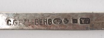 BESTICKSDELAR, 48 st, silver, C G Hallberg, Stockholm 1925.
