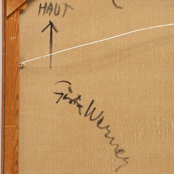 Gösta Werner, oil on canvas, signed. Signed verso.