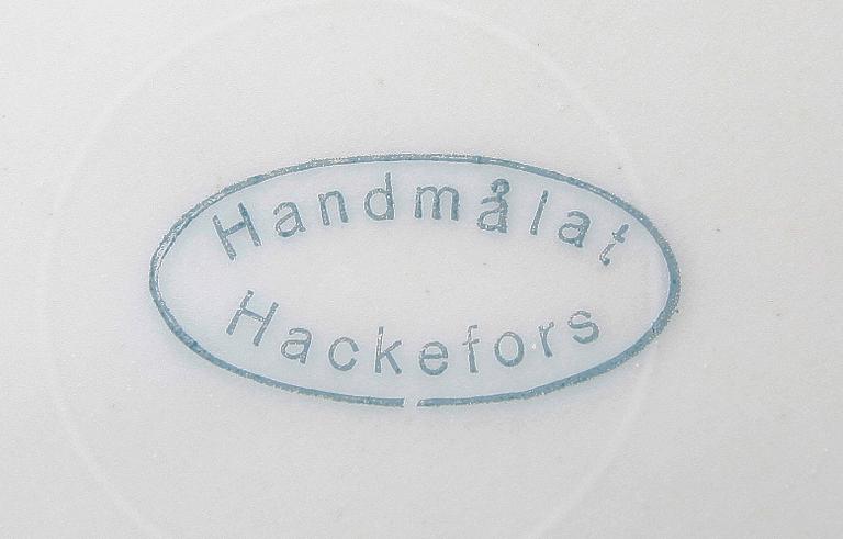 KAFFESERVIS, 35 delar, porslin, rokokostil, Hackefors, 1930-40-tal.