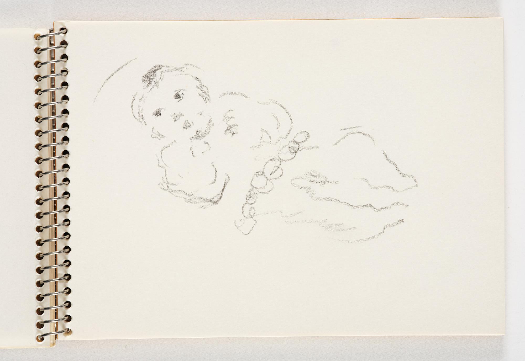 Lotte Laserstein, 4 skissböcker med blyertsteckningar.