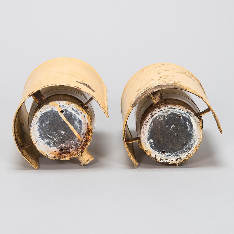 Paavo Tynell, A pair of  mid 20th century '104/100' outdoor lights/ wall lights for Taito Oy.