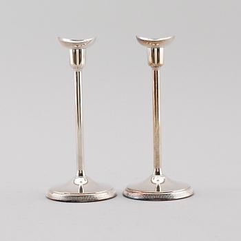 LJUSSTAKAR, 1 par, silver, Ainar Axelsson, GAB, 1971.