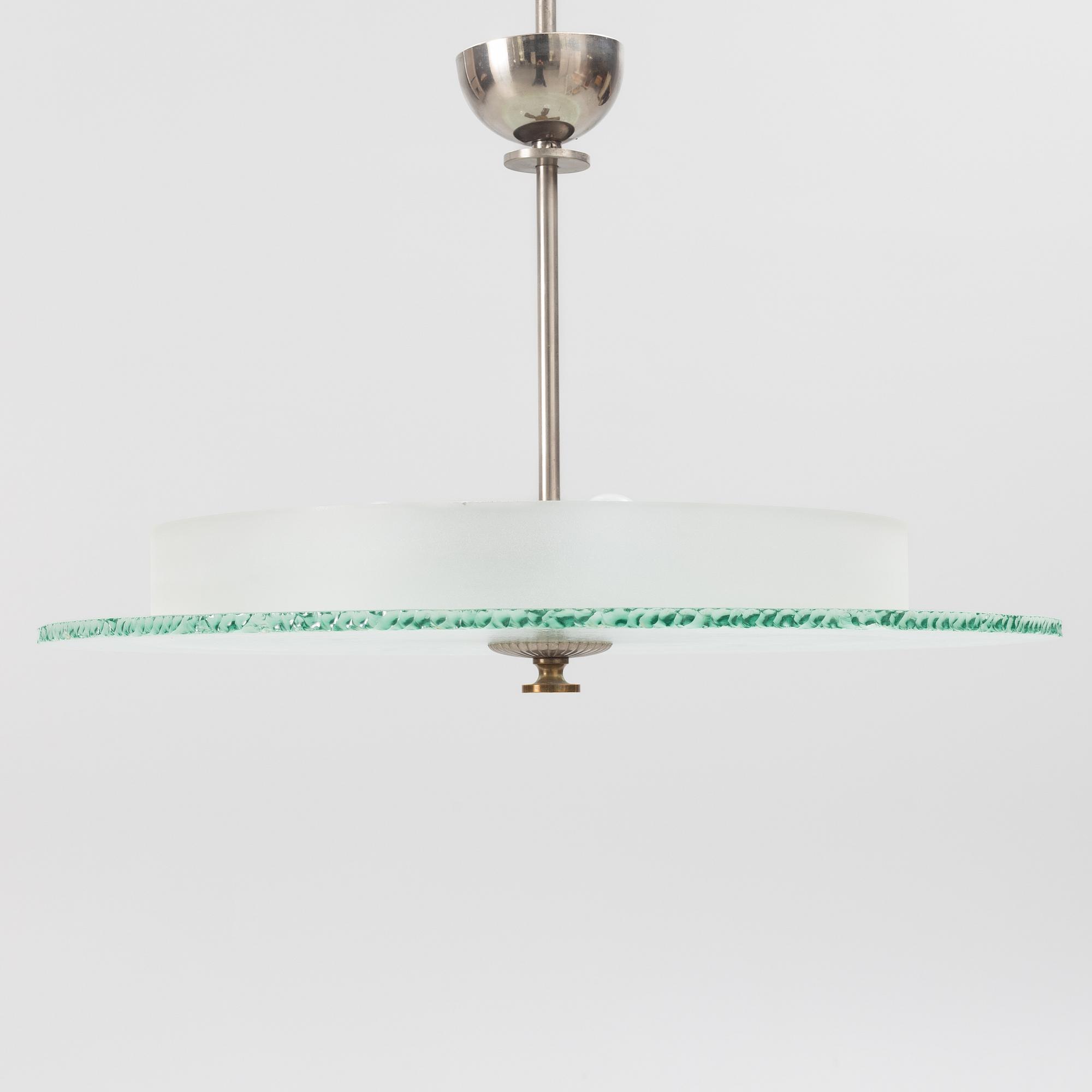 A Swedish Grace ceiling lamp, 1920's/30's.