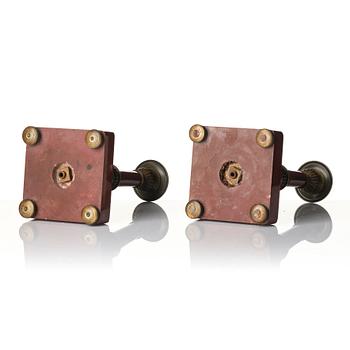 A pair of presumablu russian candlesticks.