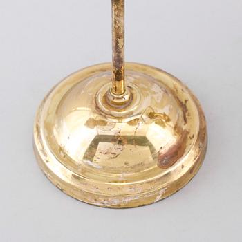 BORDSLAMPOR, 1 par, mässing, Danmark, 1900-talets andra hälft.
