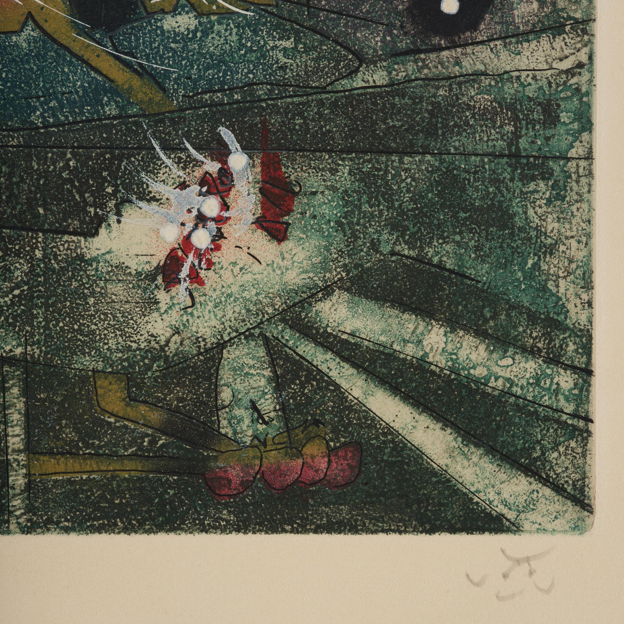 Roberto Matta, "Tranchetre" from "Hom'mere".
