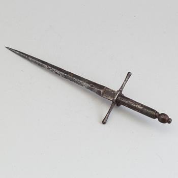 A south european 1600th style left hand dagger 18th / 19th century.