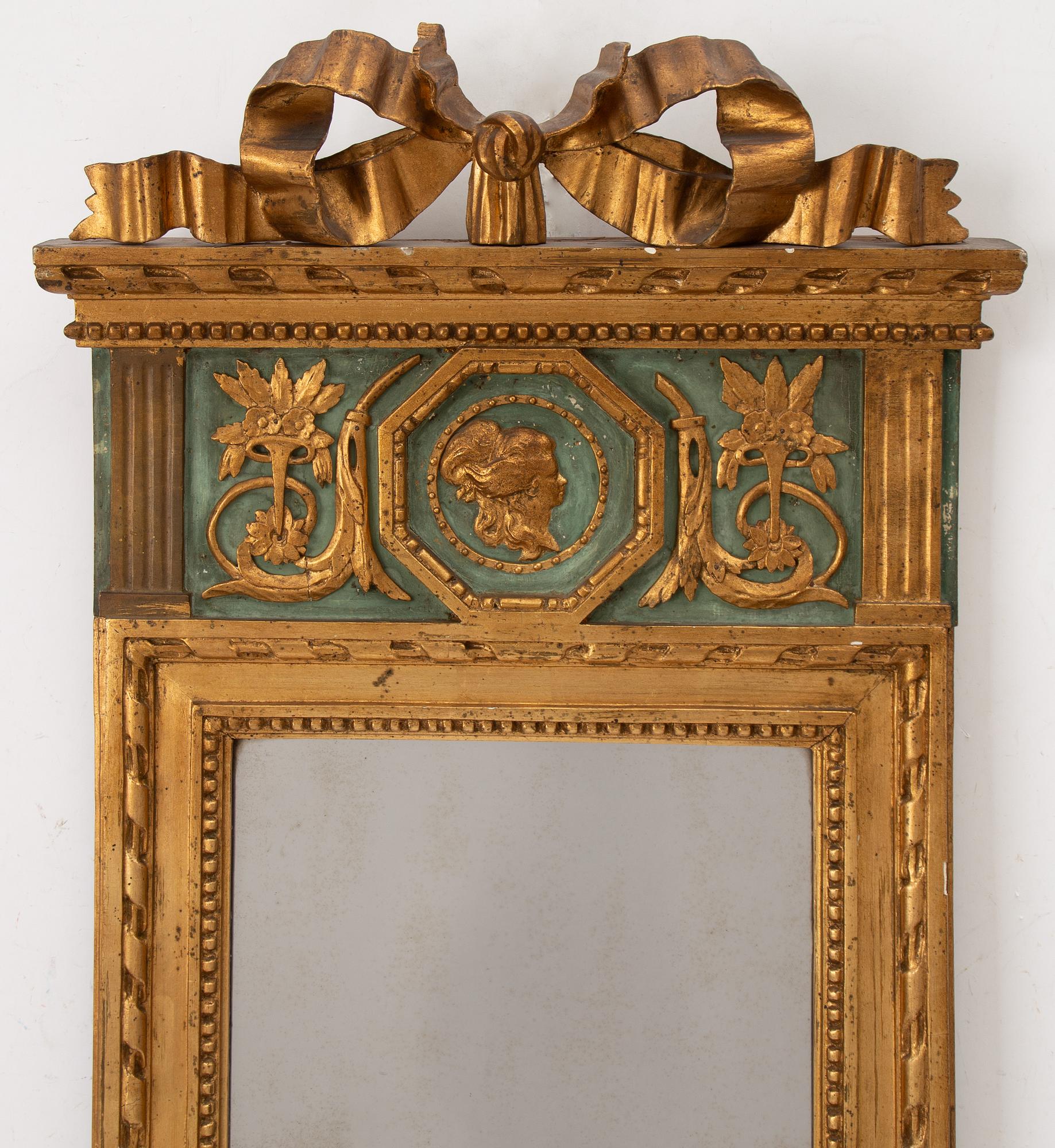 A late Gustavian mirror, late 18th Century.