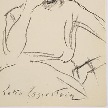 Lotte Laserstein, Seated woman from the front.
