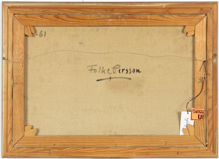 Folke Persson, Harbour scene, winter.