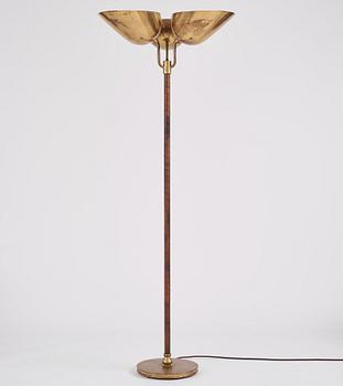 Carl-Axel Acking, a rare model "2645" floor lamp, Bröderna Malmströms metallvarufabrik, Sweden 1940s-50s.