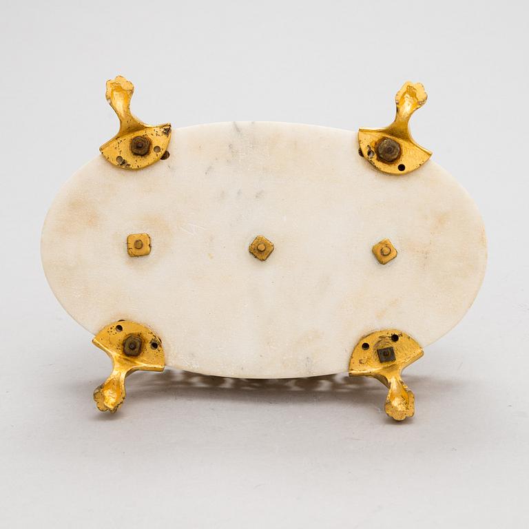 A French or Swedish Empire writing stand, mid 19th century.