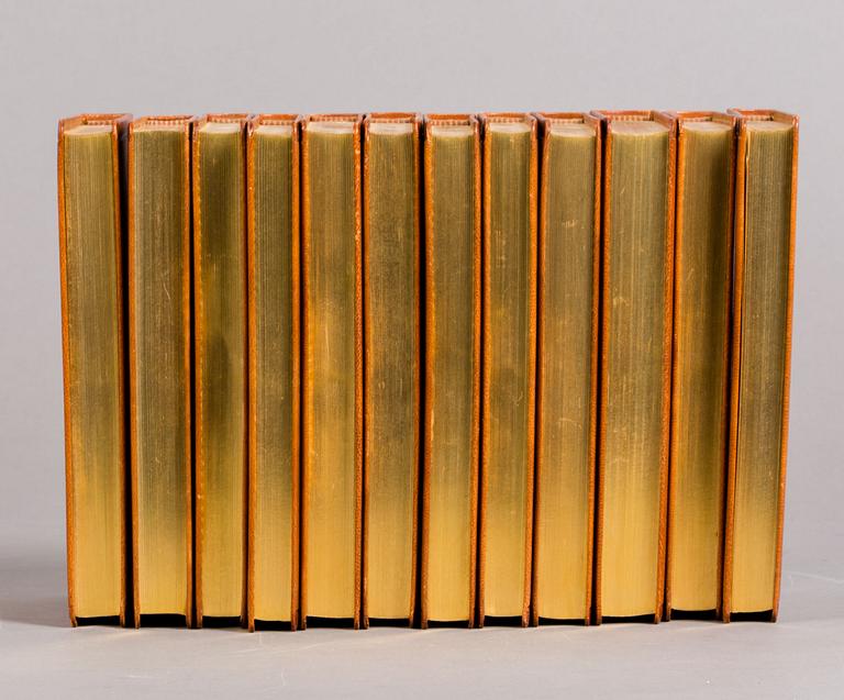 SELMA LAGERLÖFS Samlade Verk, 12 volymer, Bonniers 1950.