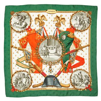 HERMÈS, a silk jacquard scarf, "Napoleon".