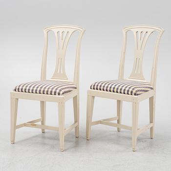 Six Gustavian style 'Fresta' chairs, IKEA, 1990's.