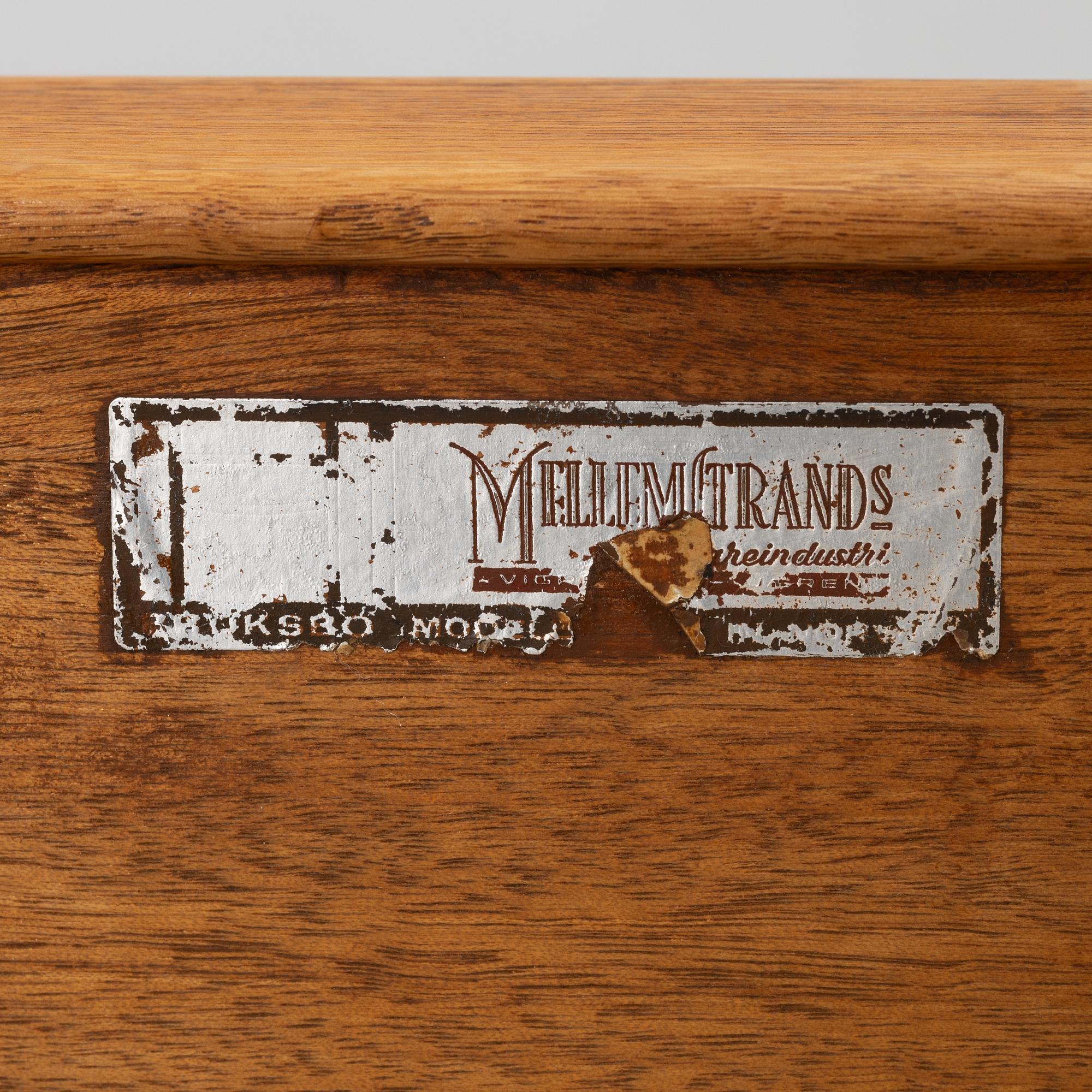 Torbjørn Afdal, bench, "Krobo", Mellemstrands Trevareindustri, Bruksbo, Norway, second half of the 20th Century.