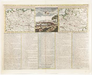 KARTA, etsning, 1700-tal, Bergen, Norge.