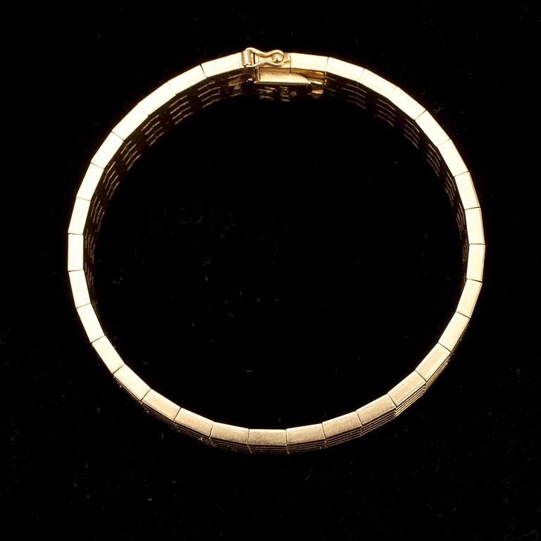 ARMBAND, guld 18k, 1960-tal.