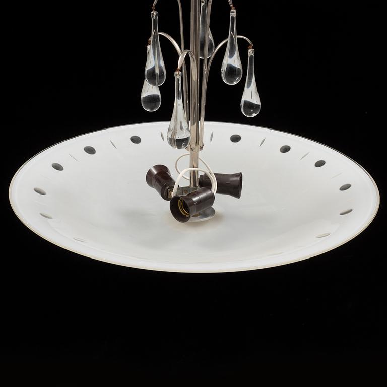 A 1950s ceiling light. Height ca 60 cm.