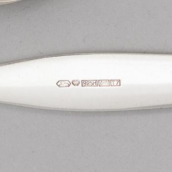 Tapio Wirkkala, Aterinsarja, 152 osaa, hopeaa, "Tapio", Kultakeskus, Hämeenlinna 1963-1998.