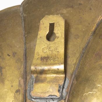 Carl Gustaf Ericsson, wall sconces, a pair, brass, Arvika.