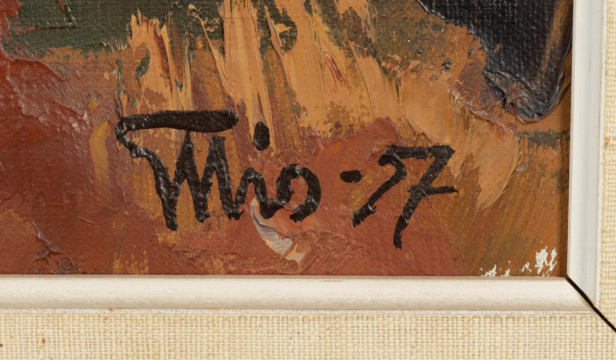 Bengt Ellis, oil on canvas, signed and dated -57.