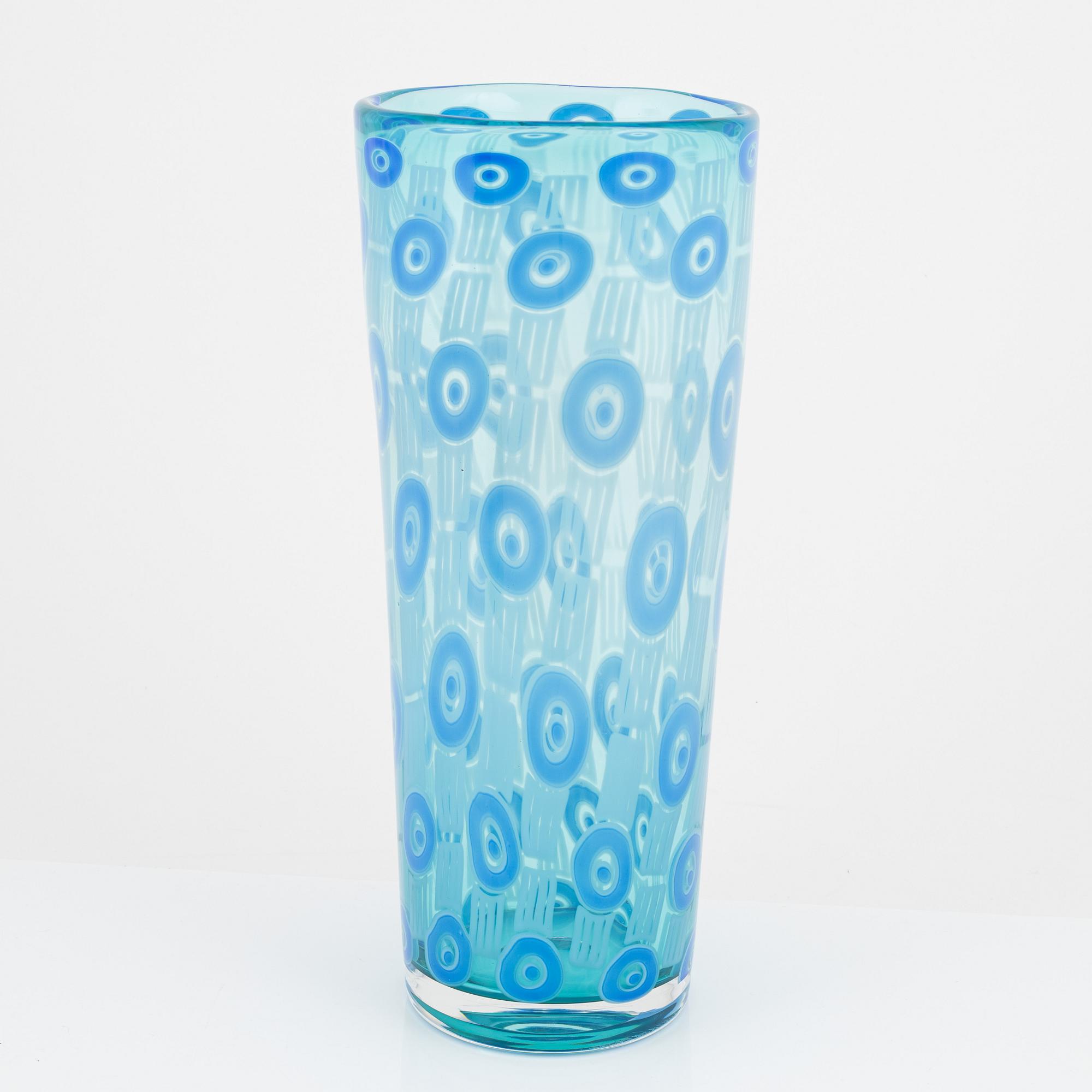 Erika Lagerbielke, a unique graal vase, Orrefors, Sweden, signed and dated 2007.