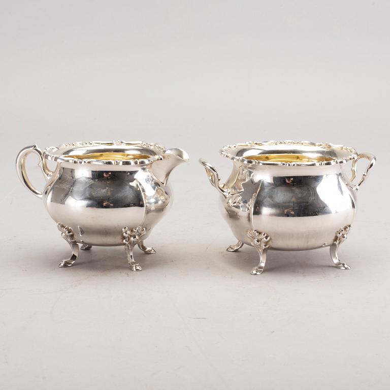 KAFFESERVIS, 3 delar, silver, K Andersson, 1936.