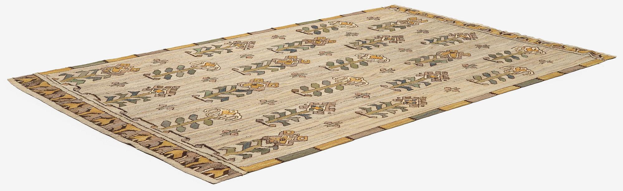 Polly Björkman, a tapestry weave drape, c. 259 x 165 cm, signed TPB.