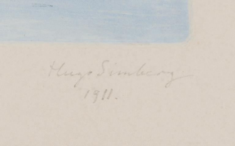 HUGO SIMBERG,"KAPPLÖPNING PÅ ISEN.".