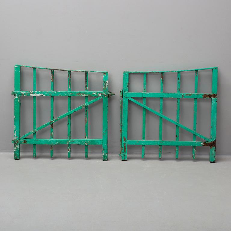 A pair of wooden gates, 20th century.