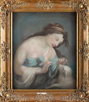 OKÄND KONSTNÄR, pastell, 17/1800-tal.