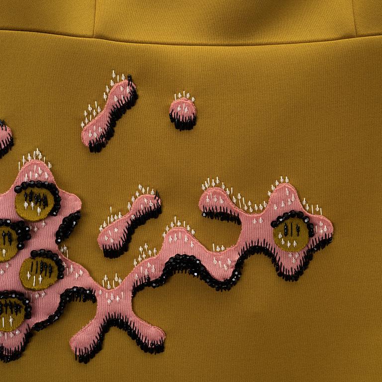 Prada, a dress with embroidery, size 36.