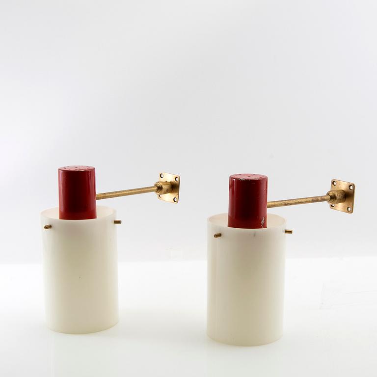 Wall lamps a pair 1960s Italy.